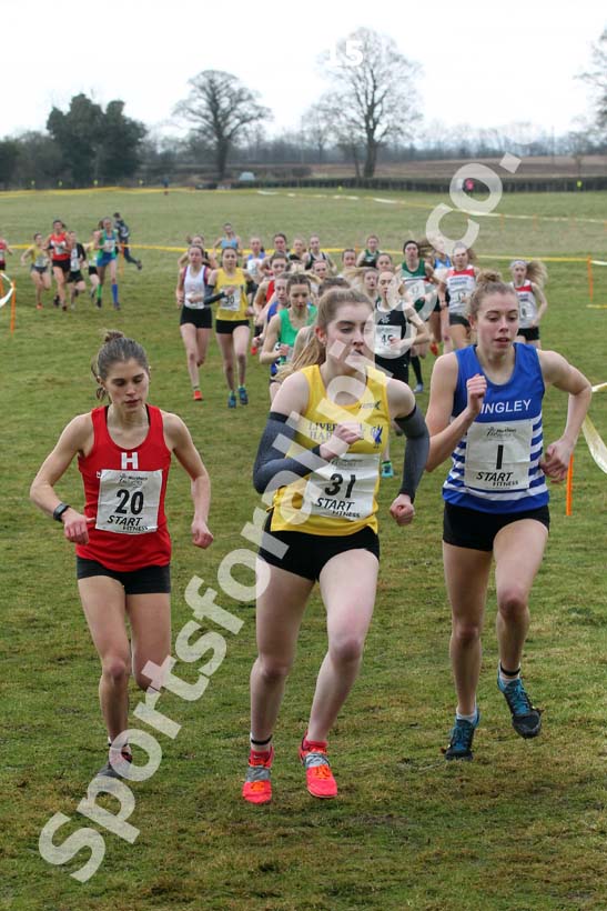 Womens under-20 Northern Cross Country Champs., Camp Hill Estate, Kirklington.  Photo: David T. Hewitson/Sports for All Pics